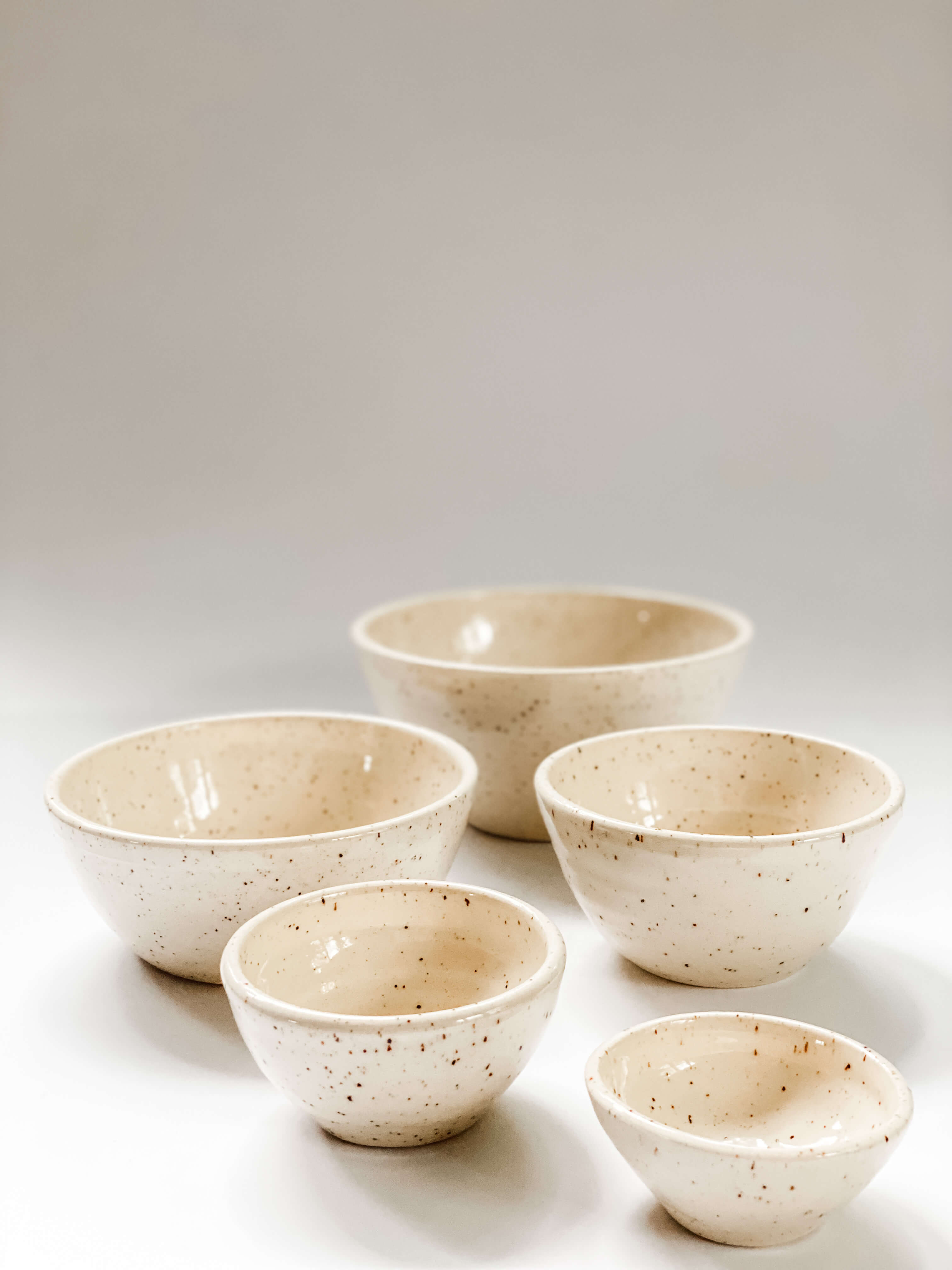 Light Speckled Bowl Wheel Thrown Ceramic Handmade Peterborough Canada ...