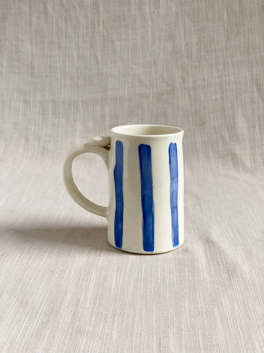 Blue Stripped Worry Stone Stein